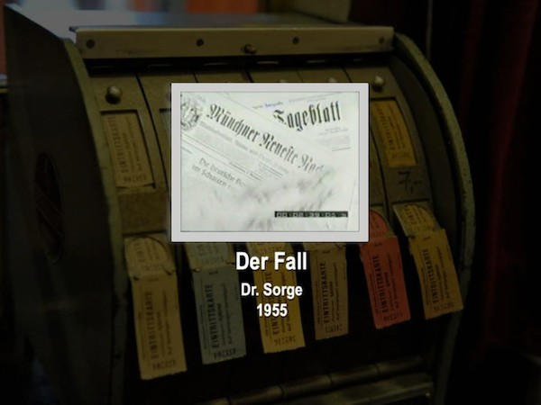 DER FALL DR. SORGE - VERRAT AN DEUTSCHLAND 1955 Veit Harlan
