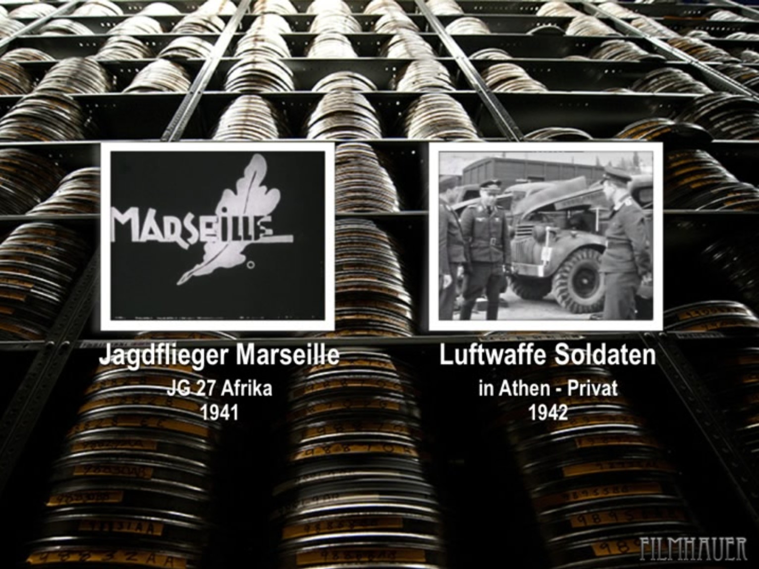 JAGDFLIEGER MARSEILLE, AFRIKA 1941 - LUFTWAFFE SOLDATEN IN ATHEN 1942