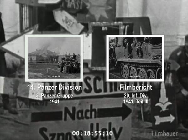 LOST WEHRMACHT FOOTAGE: 14th PzD - 20th INF DIV Part 3 1941