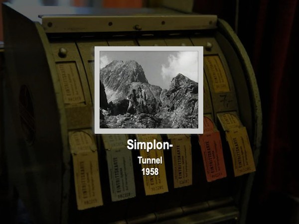 SIMPLON-TUNNEL 1958