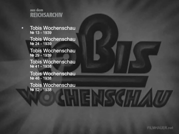 TOBIS-WOCHENSCHAU neue 1938-39 x 6