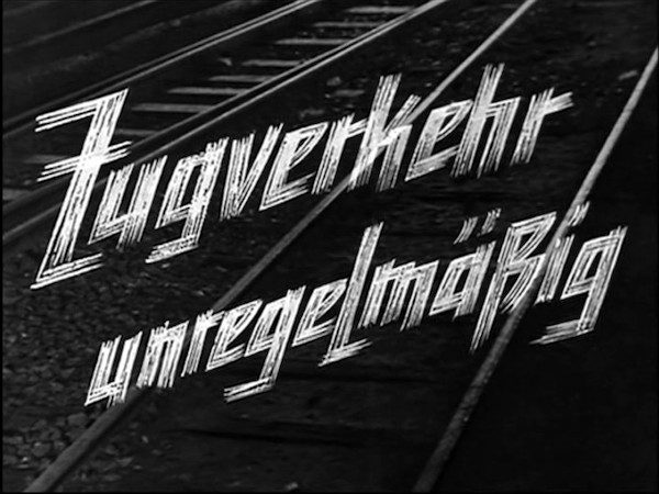 ZUG VERKEHR UNREGELMÄSSIG 1951